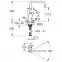 Drezová batéria stojaca  EURODISC COSMOPOLITAN 32259003,2