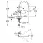 Drezová batéria stojaca EUROSMART COSMOPOLITAN 3284320E,2