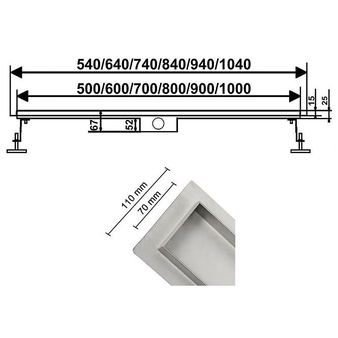 Odtokový Žľab welle 700mm