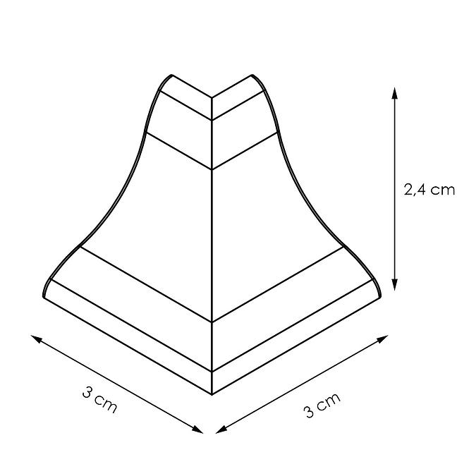 Vonkajší rohovnik – snowland LWS-043