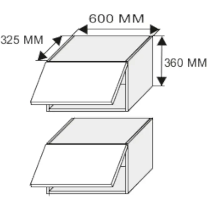 Skrinka do kuchyne Essen grey W4b/60 HK,2