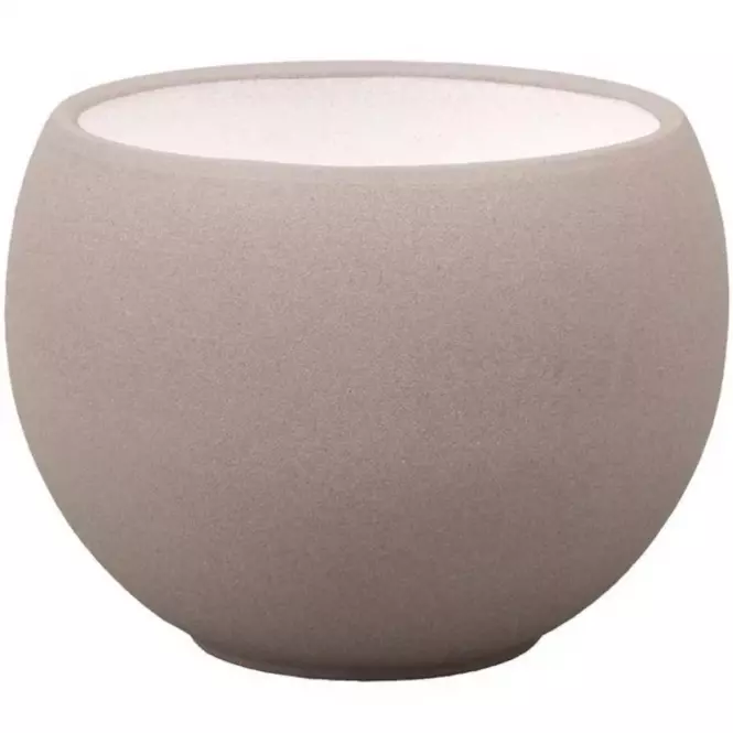 Obal na kvetináč  LUNA STRUKTUR d17x13cm hnedá mat