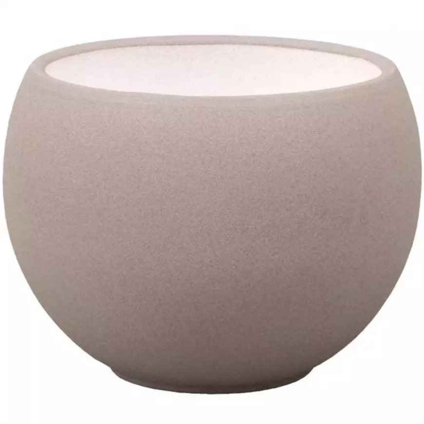 Obal na kvetináč  LUNA STRUKTUR d17x13cm hnedá mat