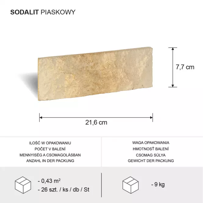Betónový Obkladový Kameň Sodalit Pieskovy,2