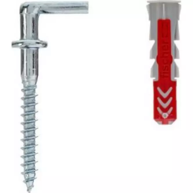 Fischer Univerzálna hmoždinka Duopower s jednoduchým hákom 6x30 WH K N