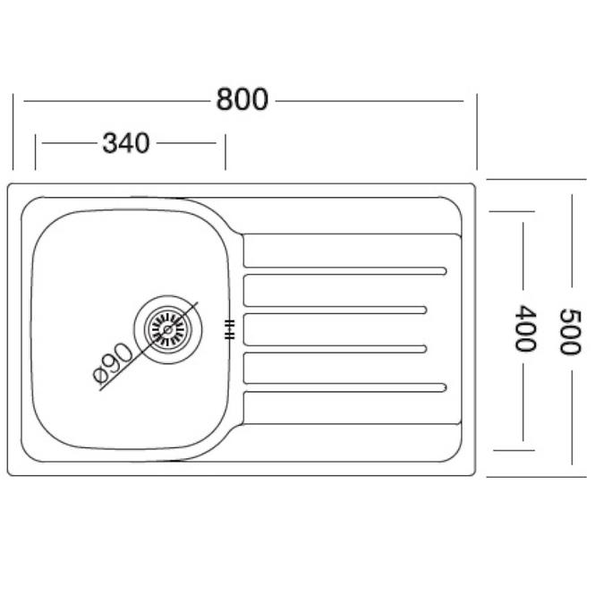 Drez EC338+sifón,2