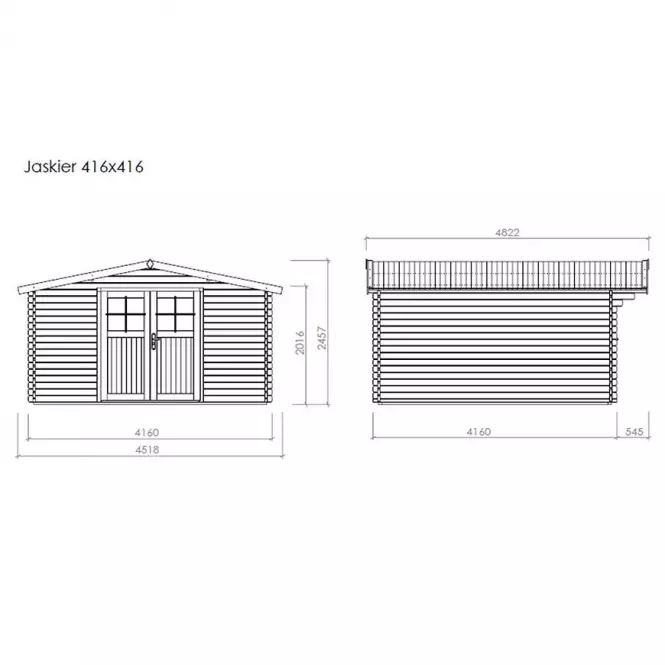 Záhradný domček Jaskier 400x400