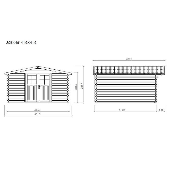 Záhradný domček Jaskier 400x400