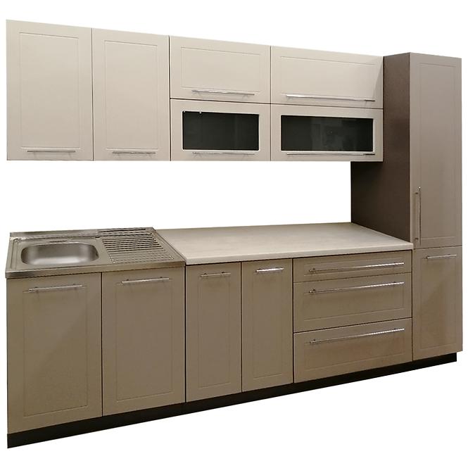 Kuchynská linka W10 Quantum vanilla /lava