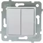 Vypínač dvojitý schodisko biely LP-10Q/M