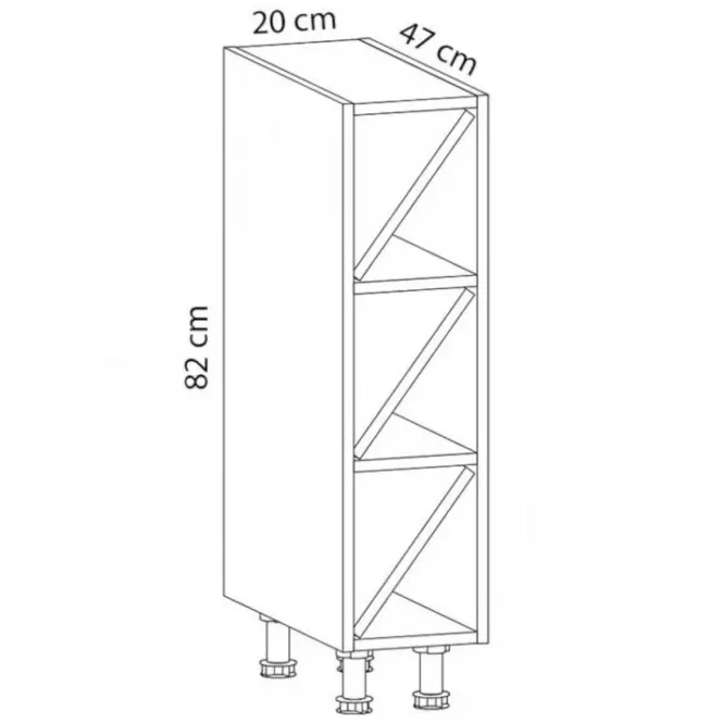 Skrinka do kuchyne Gardena D20W grey,2