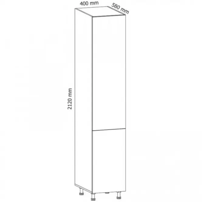 Skrinka do kuchyne Gardena D40SP P grey,2