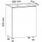 Skrinka do kuchyne Gardena D60 P grey,2