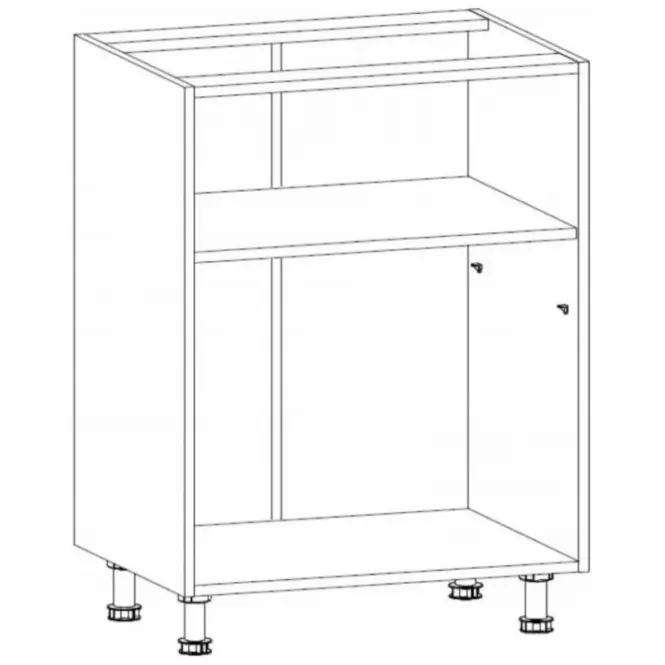 Skrinka do kuchyne Gardena D60 P grey,3