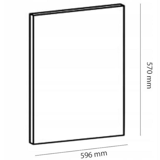 Skrinka do kuchyne Gardena D60FZN dvierka na umývačku 570 X 596 grey