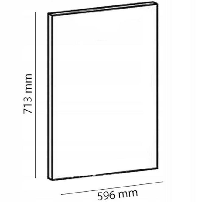 Skrinka do kuchyne Gardena D60FZW dvierka na umývačku 713 X 596 grey