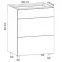 Skrinka do kuchyne Gardena D60S3 grey,2