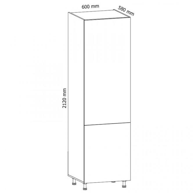 Skrinka do kuchyne Gardena D60ZL P grey