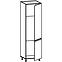 Skrinka do kuchyne Gardena D60ZL P grey,4