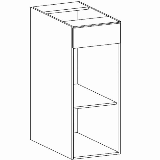 Kuchynská skrinka Linea D40S1 grey