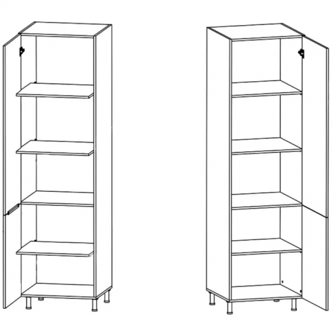 Kuchynská skrinka Linea D40SP grey