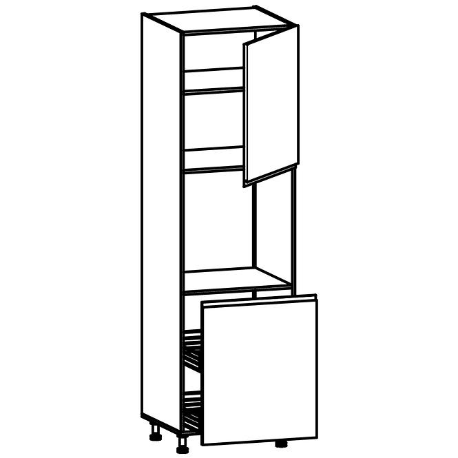 Kuchynská skrinka Linea D60P grey