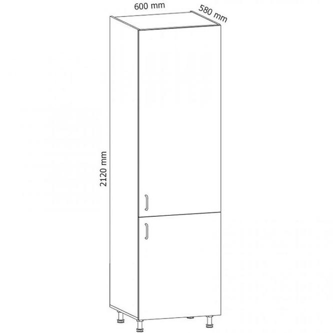 Kuchynská skrinka Linea D60R grey,2