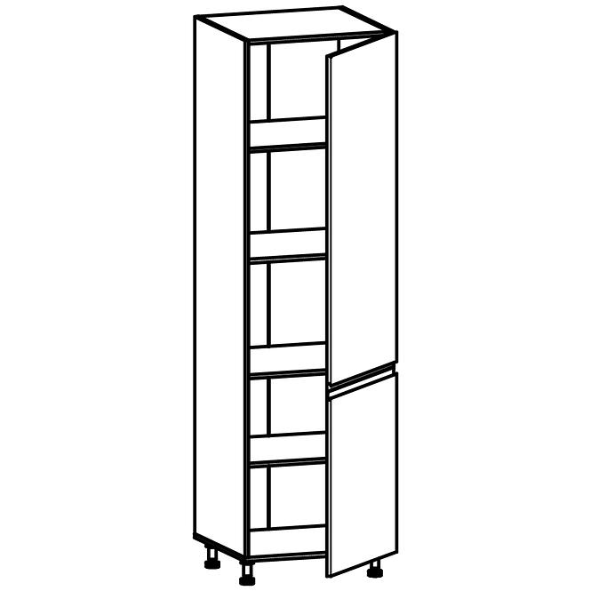 Kuchynská skrinka Linea D60R grey,4