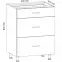 Kuchynská skrinka Linea D60S3 grey,2
