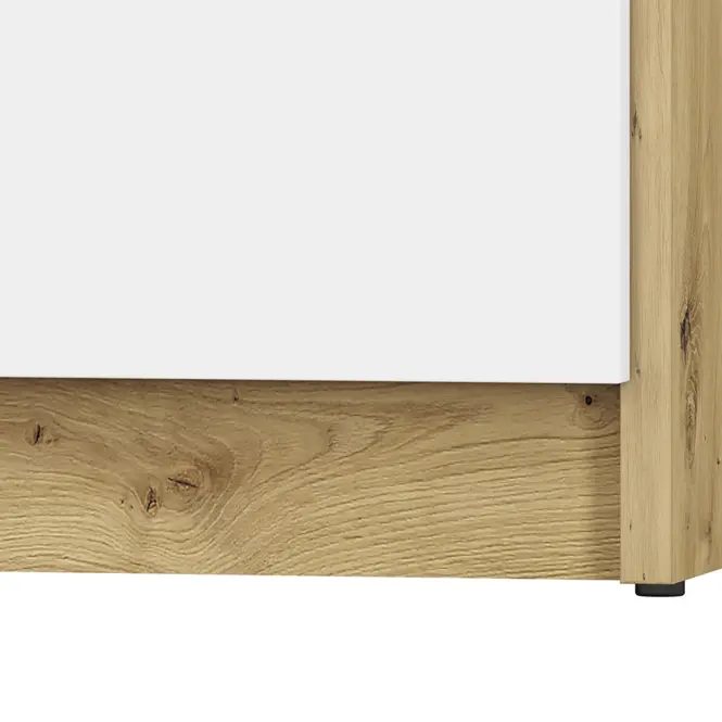 Skriňa Fini 02 dub artisan/biela/antracit,5