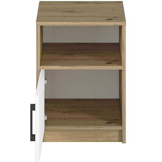 Nočný stolík Fini 11 dąb dub artisan/biela/antracit,4