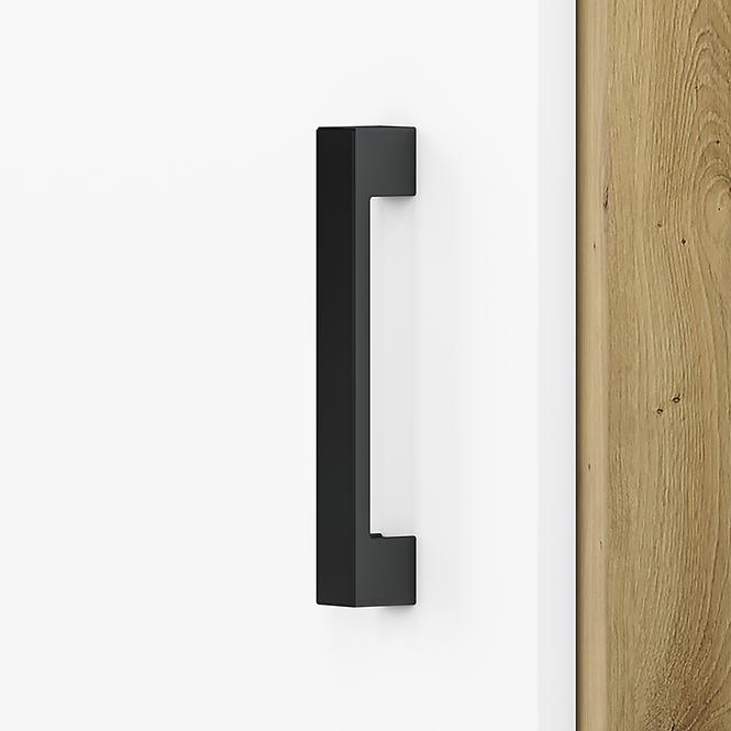 Nočný stolík Fini 11 dąb dub artisan/biela/antracit,5