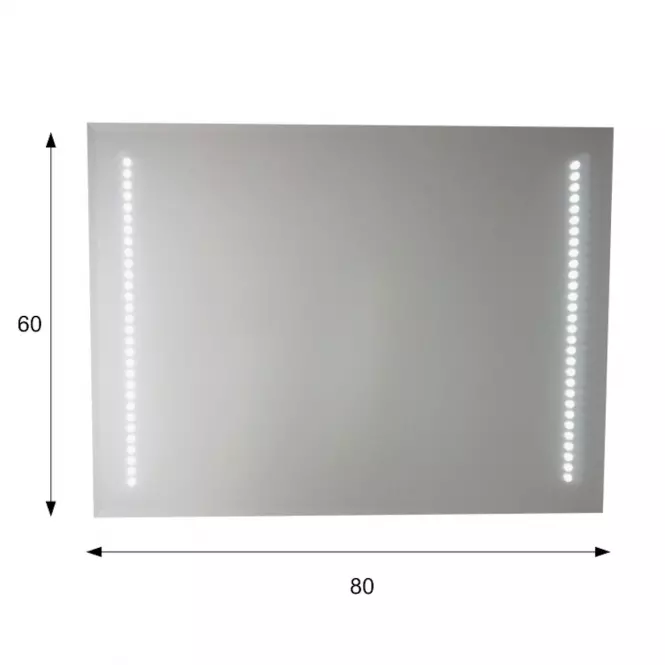 Zrkadlo LED 14 80X60,3