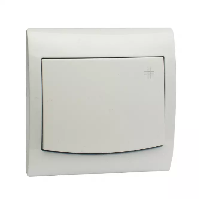 Vypínač krížový biely LP-4V