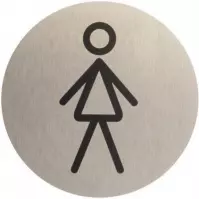 Označenie WC dámske inox