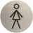 Označenie WC dámske inox