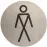 Označenie WC pánske inox