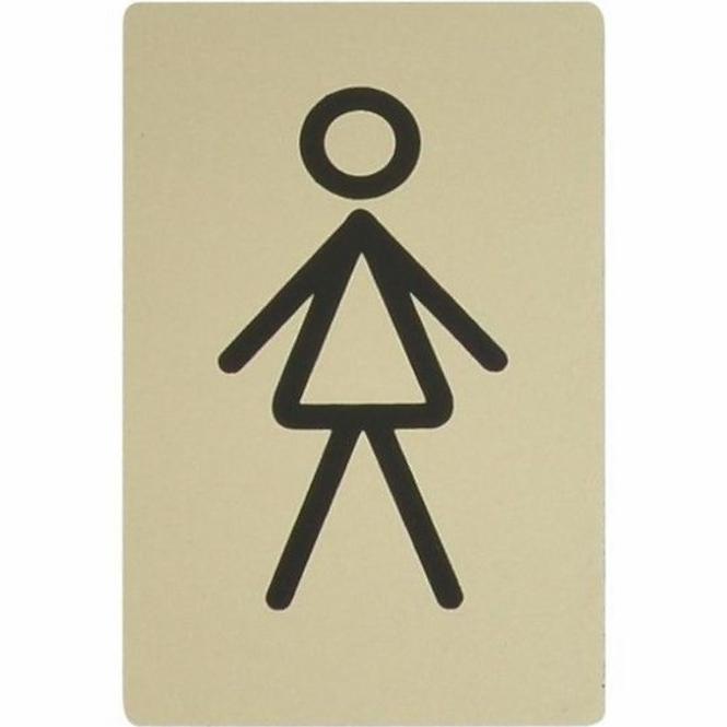 Označenie WC dáma platina