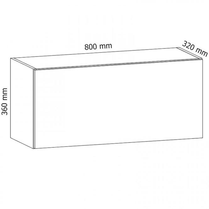 Skrinka do kuchyne Gardena G80K grey,2