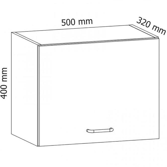 Kuchynská skrinka Linea G50K grey