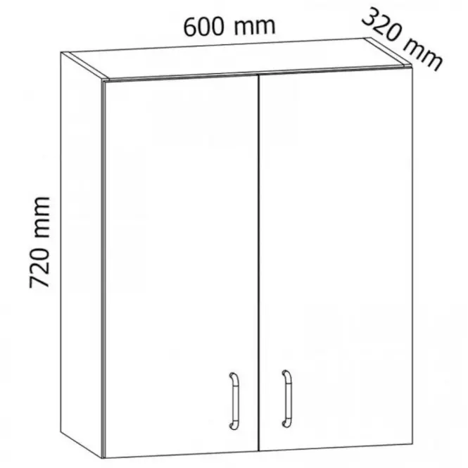 Kuchynská skrinka Linea G60 grey,2