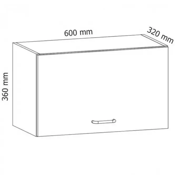 Kuchynská skrinka Linea G60KN grey,2
