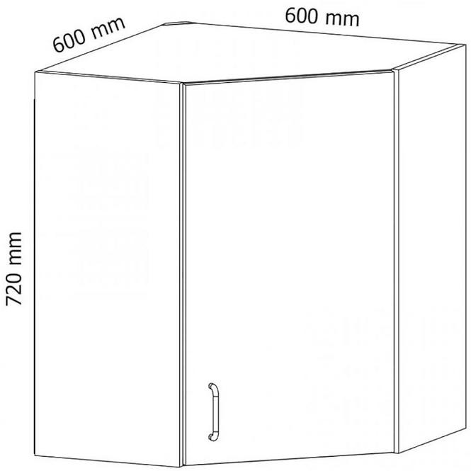 Kuchynská skrinka Linea G60N grey
