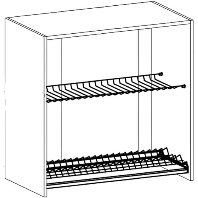 Kuchynská skrinka Linea G80C grey