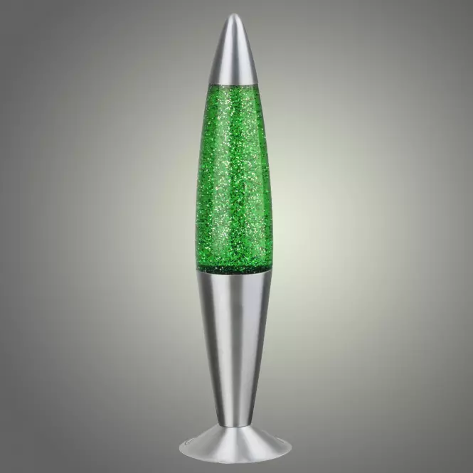 Lávová lampa Glitter Zelená