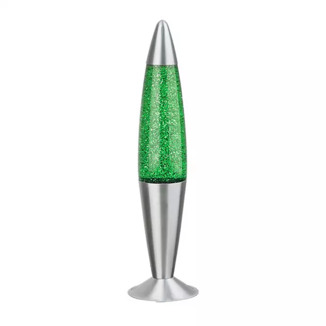 Lávová lampa Glitter Zelená