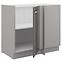 Kuchynská skrinka Grey 105ND 1F BB,2