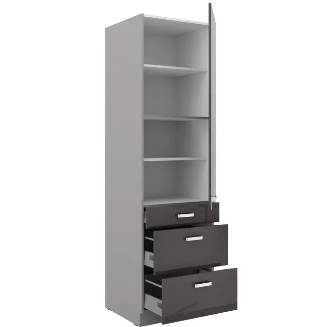 Kuchynská skrinka Grey 60dks-210 1f3s,2