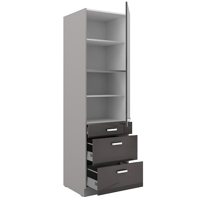 Kuchynská skrinka Grey 60dks-210 1f3s,2