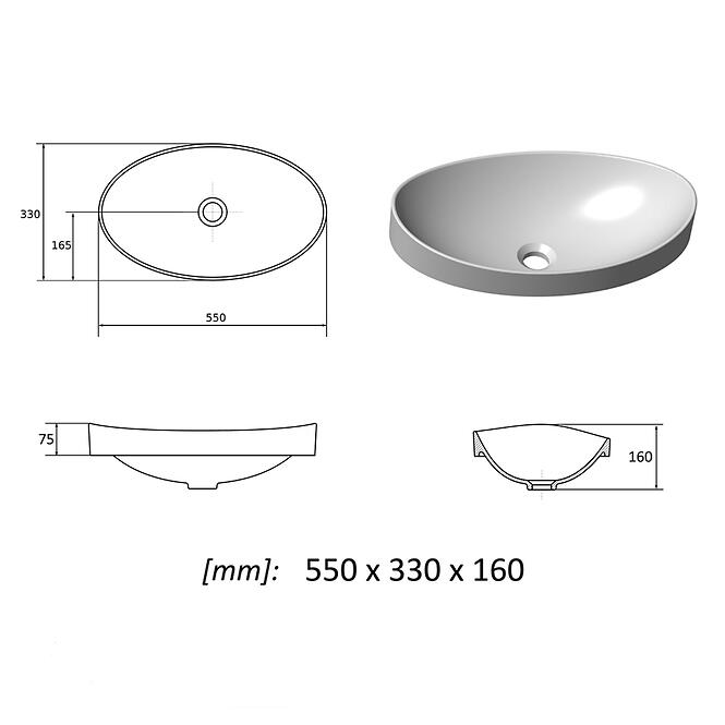 Umývadlo Optima 58,2
